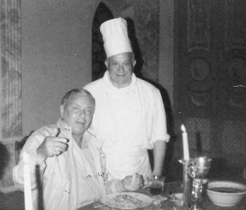 Frank Sinatra left, Luigi Pavia right